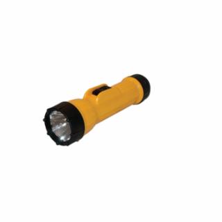 LED Workmate Industrial Flashlight, 2 D, 50 Lumens, Yellow