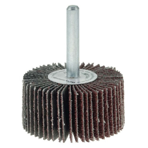 Weiler 30732 - Weiler 2" X 1" X 40AO Wolverine Coated Abrasive Flap Wheel, 1/4" Stem