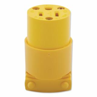3 Wire Grounded Vinyl Plug, 15 A, 125 V, Vinyl, Male