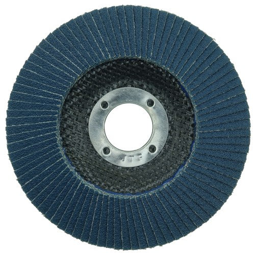 Weiler 31345 4-1/2" Wolverine Abrasive Flap Disc, Conical (TY29), Phenolic Backing, 60Z, 7/8" Arbor Hole