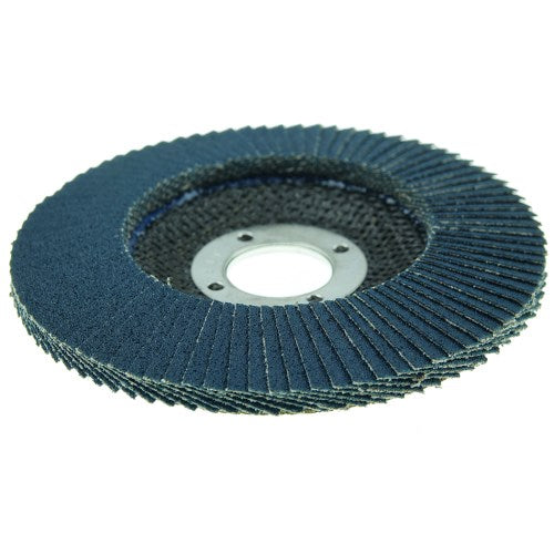 Weiler 31345 4-1/2" Wolverine Abrasive Flap Disc, Conical (TY29), Phenolic Backing, 60Z, 7/8" Arbor Hole