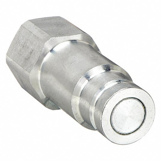 Hydraulic Quick Connect Hose Coupling, Plug, FF Series, Steel