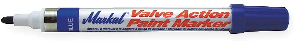 Markal 96825 Valve Action Paint Marker, Blue