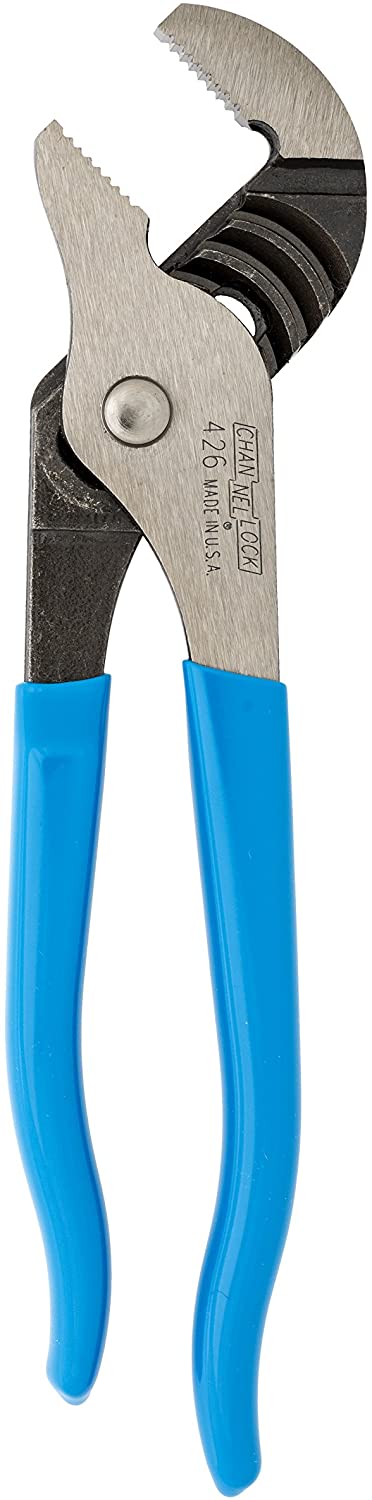 Straight Jaw Tongue and Groove Pliers, 6-1/2 in OAL, 5 Adjustments, Serrated - Channellock 426-BULK