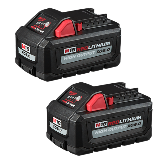 MLW-48-11-1862 Milwaukee M18™ REDLITHIUM™ HIGH OUTPUT™ XC6.0 Battery Pack (2 Pk)