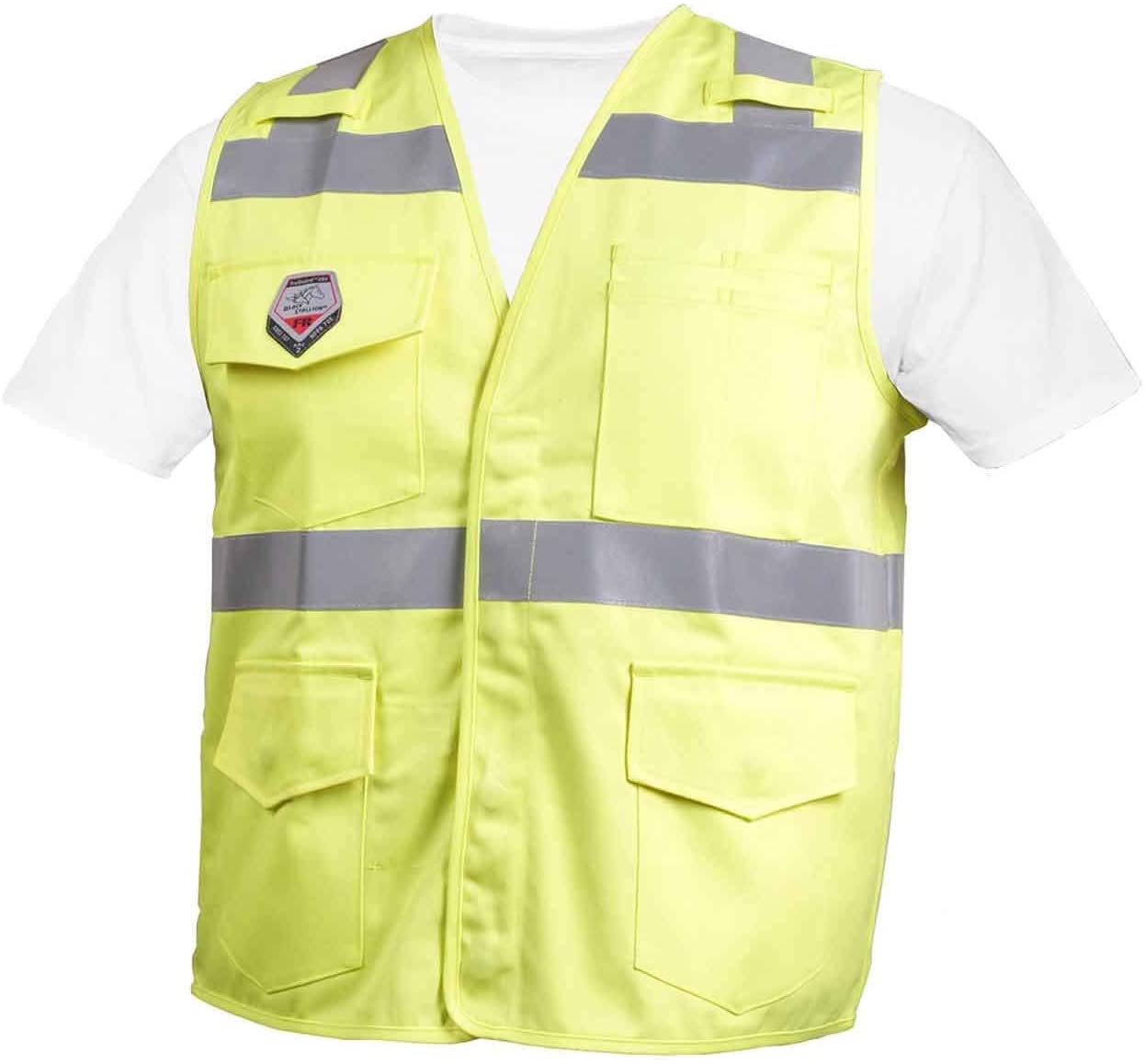 VF1110-HY Hi-Vis Class 2 FR Cotton Vest, Medium Size