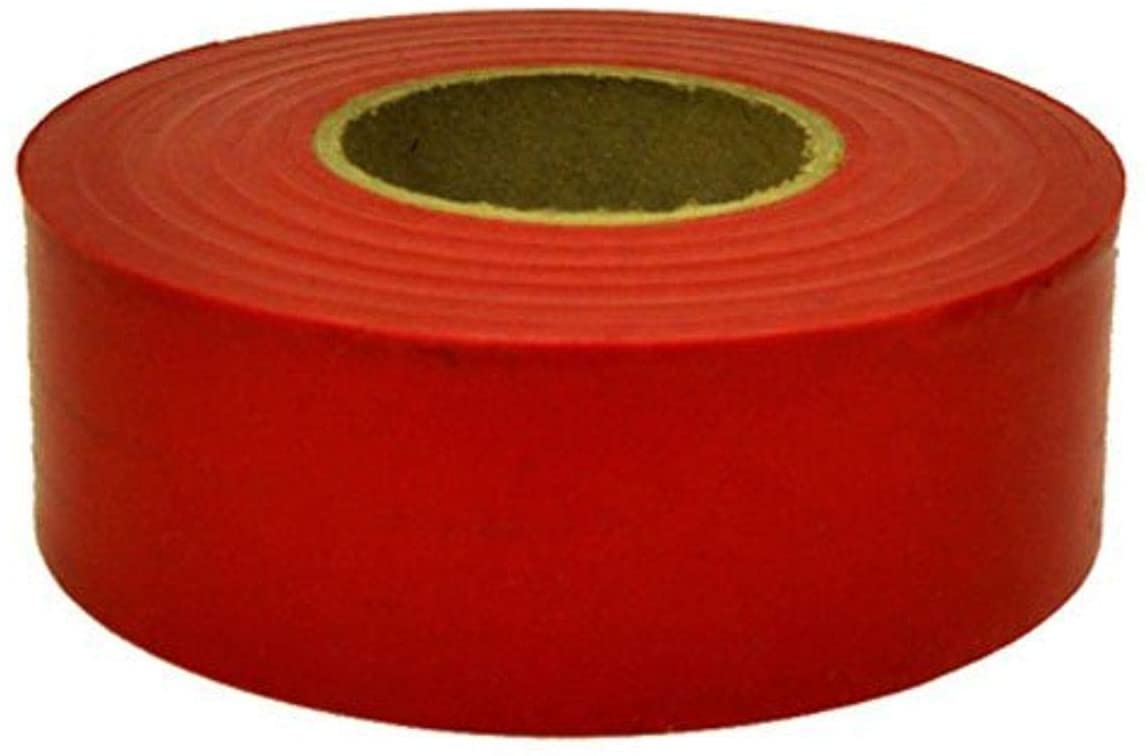 C.H. HANSON 17021 Flagging Tape Red 300 Feet Length, 1-3/16 Inch Size