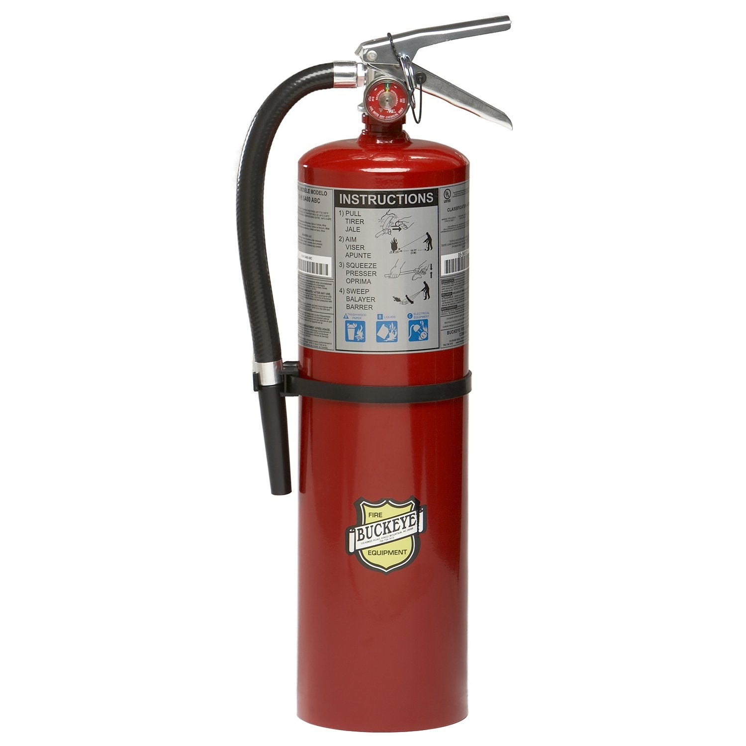 10LB Class ABC Fire Extinguisher w/ Wall Mount