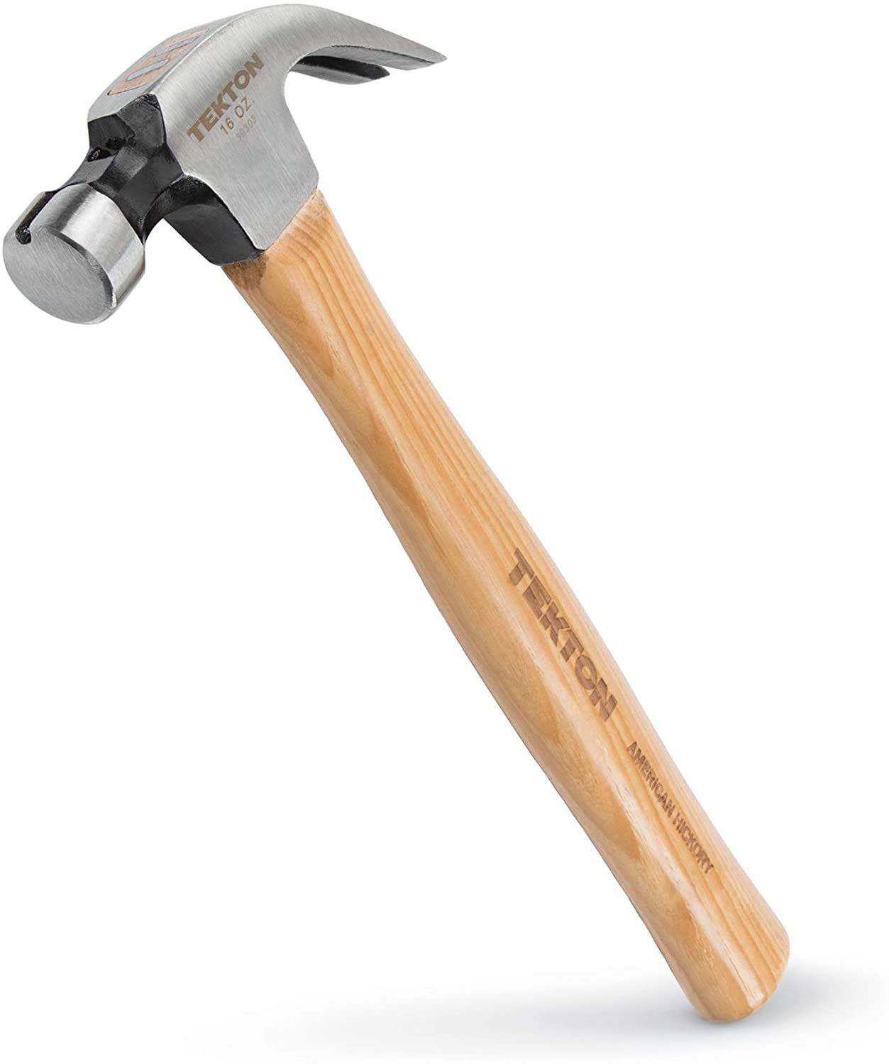 TEKTON 30303 16 oz Walnut Claw Hammer