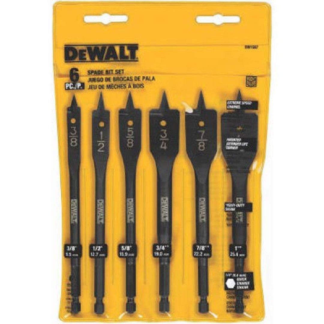 DEWALT 6 PC. Spade Bit Set (DW1587)