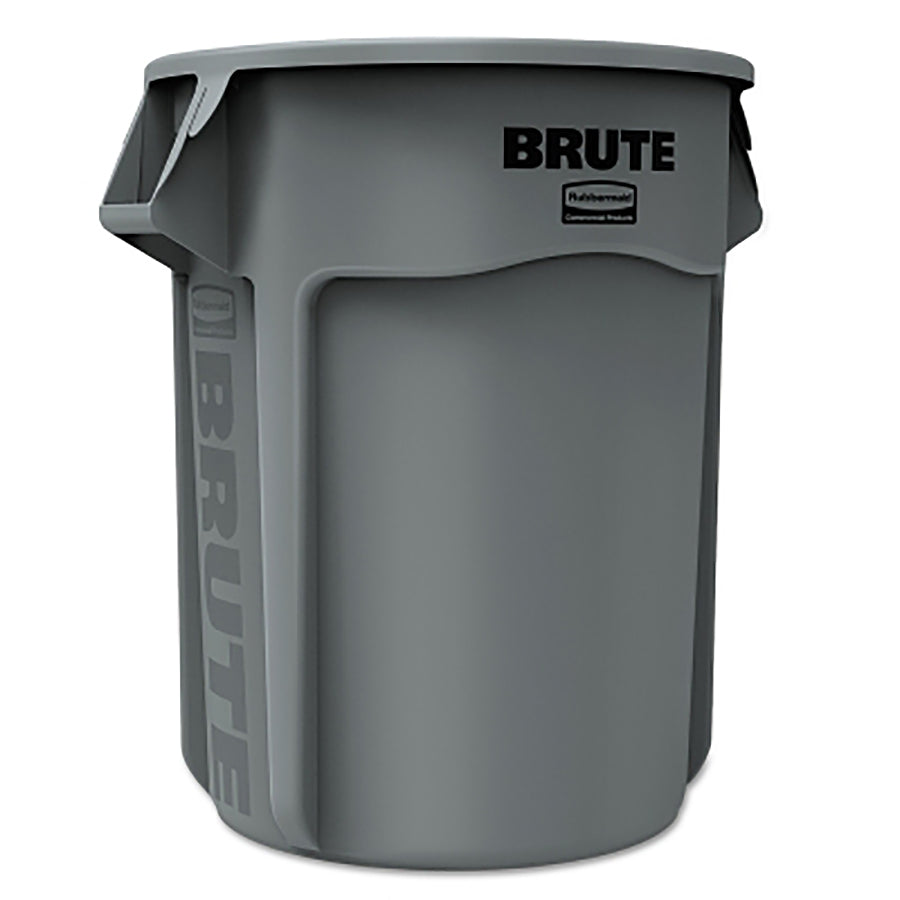 BRUTE® - 55 Gallon Trash Can w/o Lid, Heavy-Duty Plastic, Gray