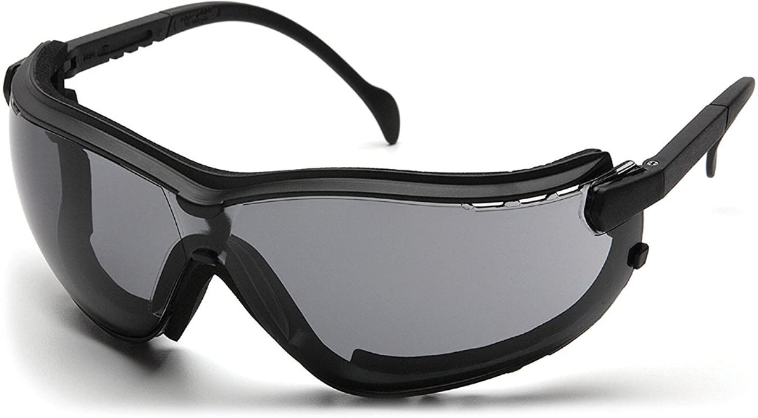 Pyramex GB1820ST V2G Safety Glasses/Goggles - Black Frame - Gray H2X Anti-Fog Lens