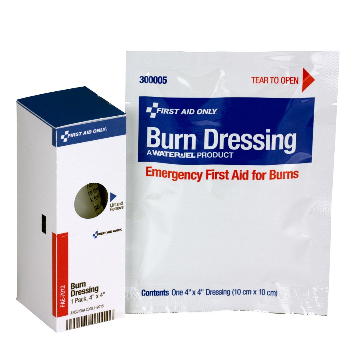 First Aid Only FAE-7012 SmartCompliance Refill 4"X4" Burn Dressing, 1 Per Box