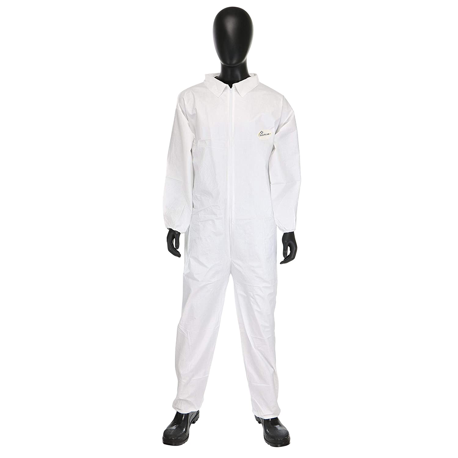 West Chester 3602 Polypropylene PosiWear BA: Breathable Advantage Microporous Coverall – [Pack of 25] XXX-Large, Safety Overall with Zipper Front, Collar, Elastic Wrist, Ankle