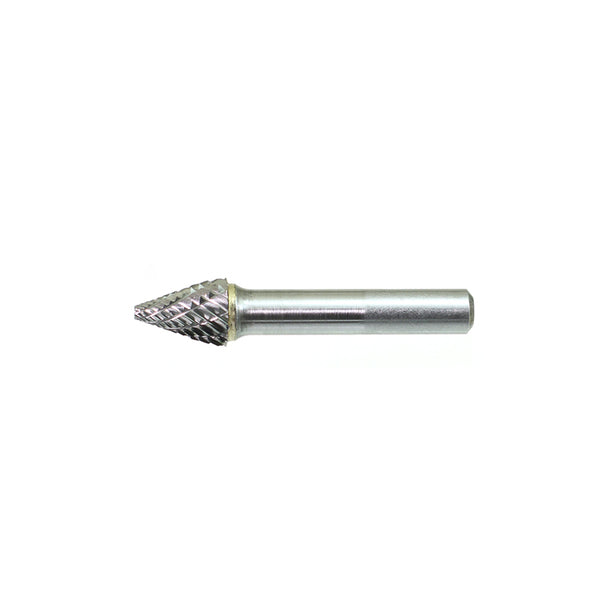 5/8" x 1" x 1/4" Drillco Double Cut Carbide Bur SM-6 (Pointed Cone) 7M140ADC