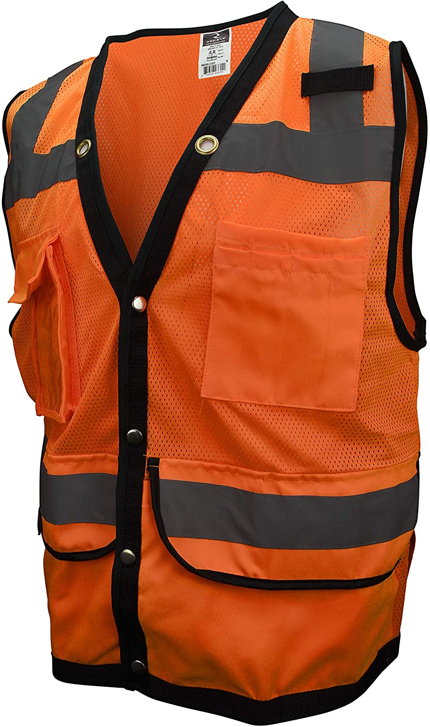 Radians SV59-2ZOD Type R Class 2 Heavy Duty Surveyor Safety Vest - Orange