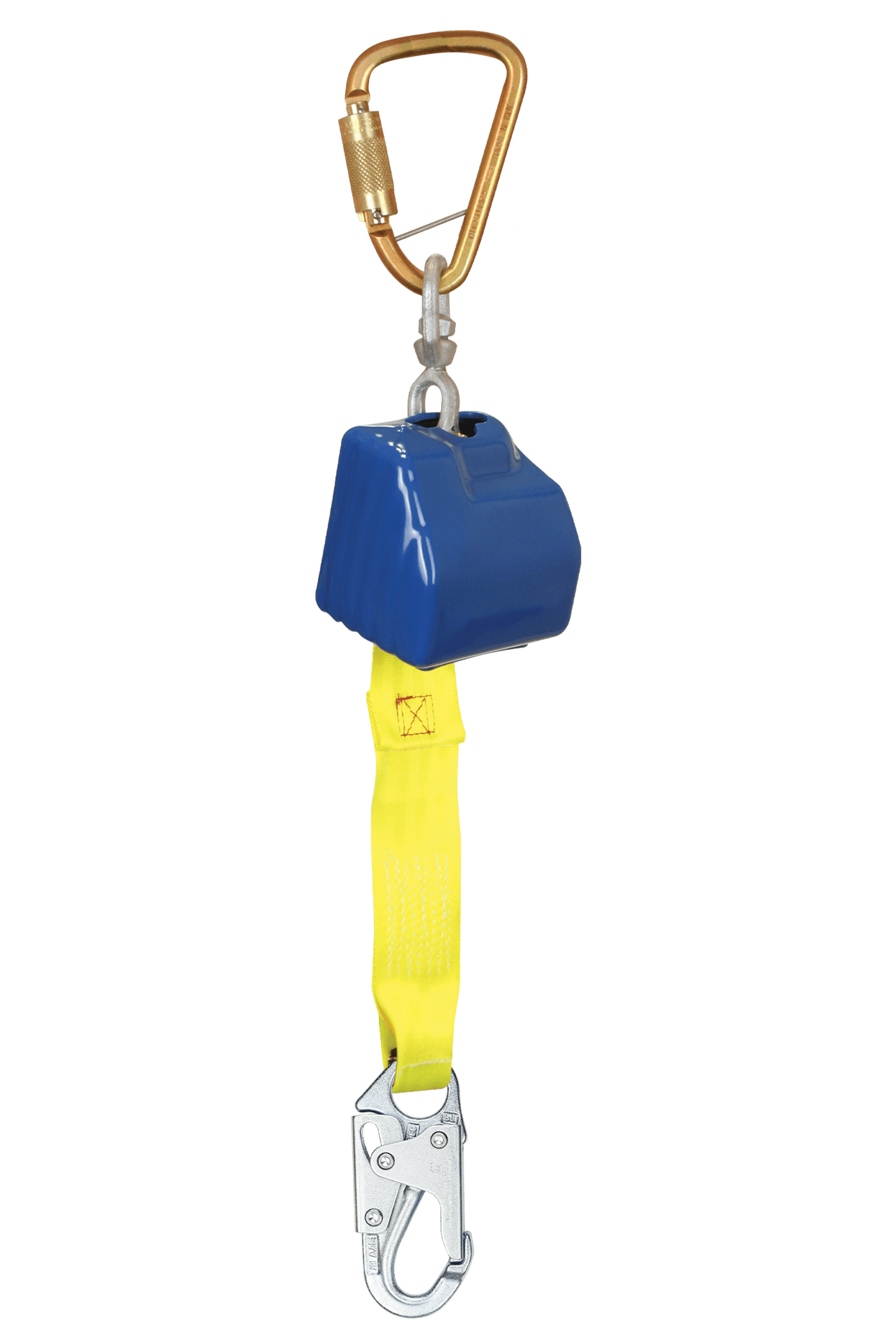 Fall Tech 8' Overhead Retractor; with 1 Steel Snap Hook; 1 Swivel and 1 Connecting Carabiner (FT-8262)