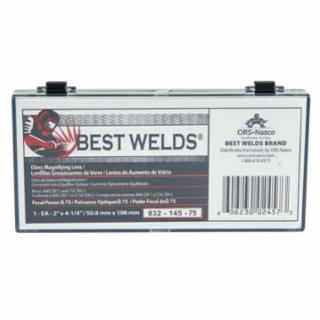 Best Welds Glass Magnifier Plate, 2 in x 4.25 in, 0.75 Diopter, Clear (901-932-145-75)