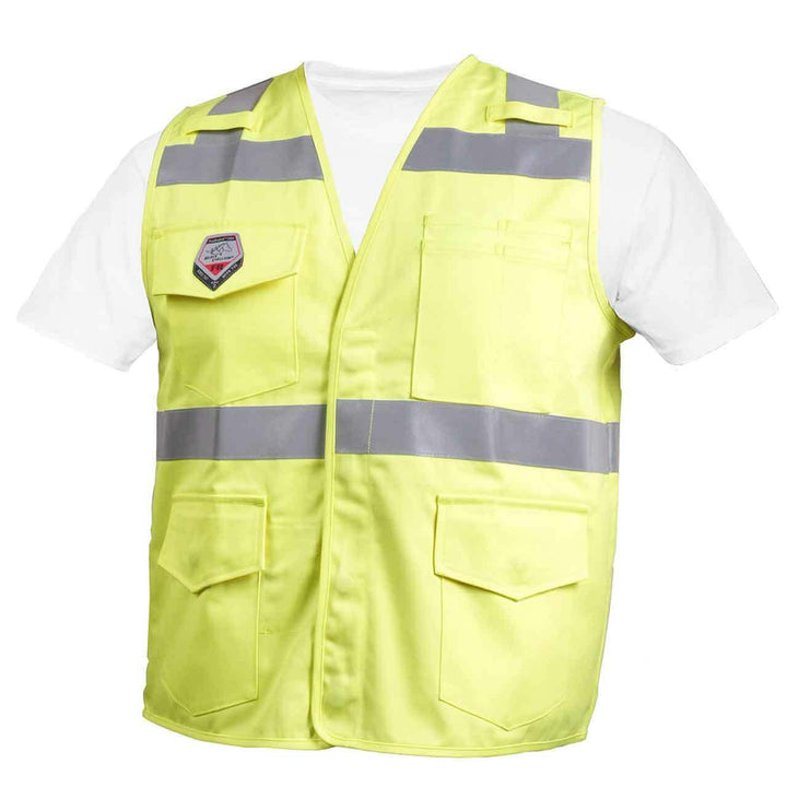 VF1110-HY Hi-Vis Class 2 FR Cotton Vest, Medium Size