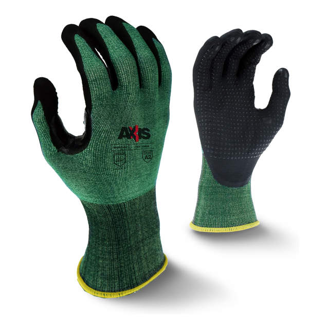 Radians Medium Axis Cut Protection Level 2 Nitrile Coated Glove W/ Dotted Palm
