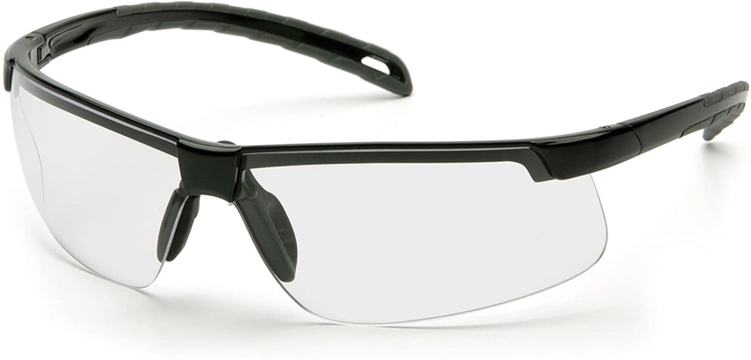 Pyramex Safety SB8610DT Ever-Lite - Black Frame/Clear Anti-Fog Lens Safety Glasses