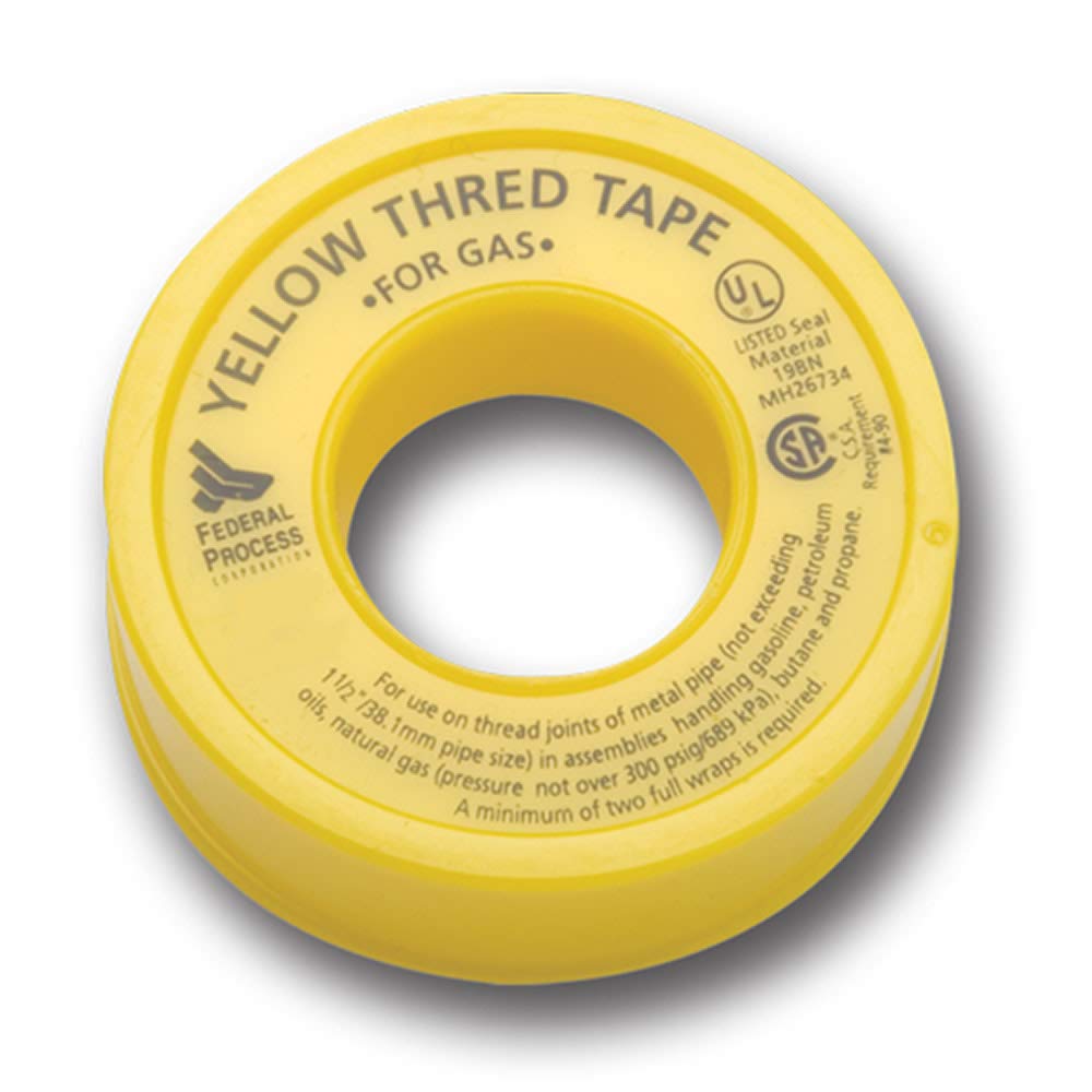 Gasoila Yellow Gas 1/2" X 260" PTFE Tape (ea)