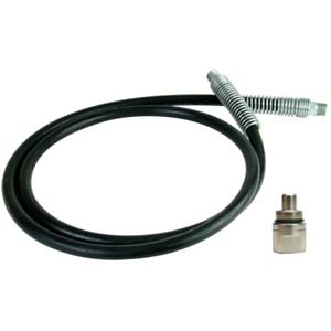 BVA Hydraulic Rubber Hydraulic Hose, 1/4"ID 10'L, 3/8"-18 NPTF