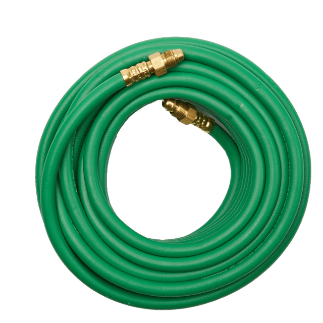 Techniweld Green Argon Hose 1/4" X 25 ft. with Fittings (HSIARGON25G)