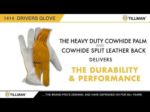 Tillman 1414 Top Grain/Split Cowhide Drivers Gloves 2XL