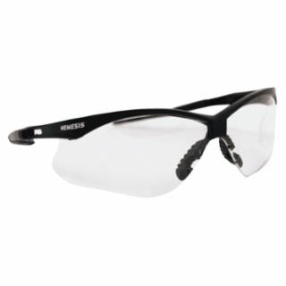V30 Nemesis* Safety Eyewear, Clear Hardcoated Lens, Black Frame