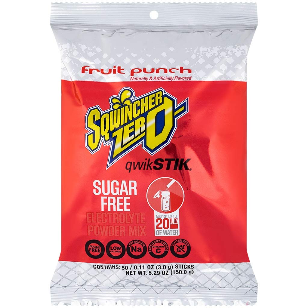 Sqwincher - QwikStik Sugar Free Fruit Punch (50 per pack)