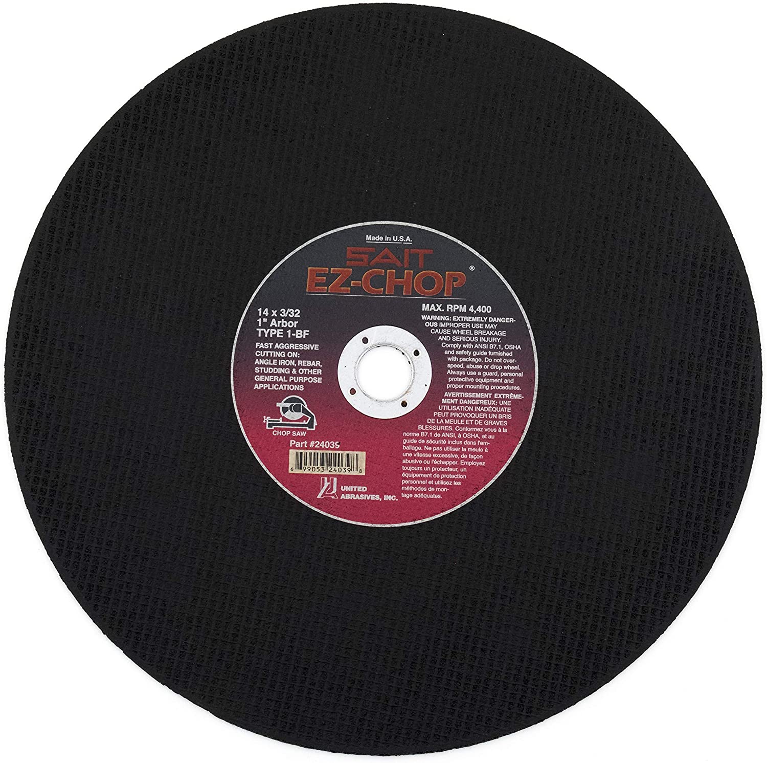 Cutoff Wheel EZ Chop 14"x3/32"x1"