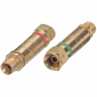Flashback Arrestor Components, Oxygen/Fuel Gas, Torch, 9/16 in to 18 TPI