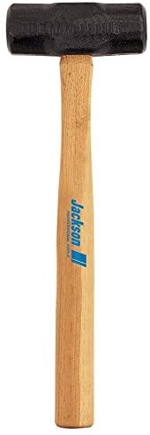 Jackson 1196900 4 '' 16 '' Hardwood Handle Engineering Hammer, Black Natural Wood