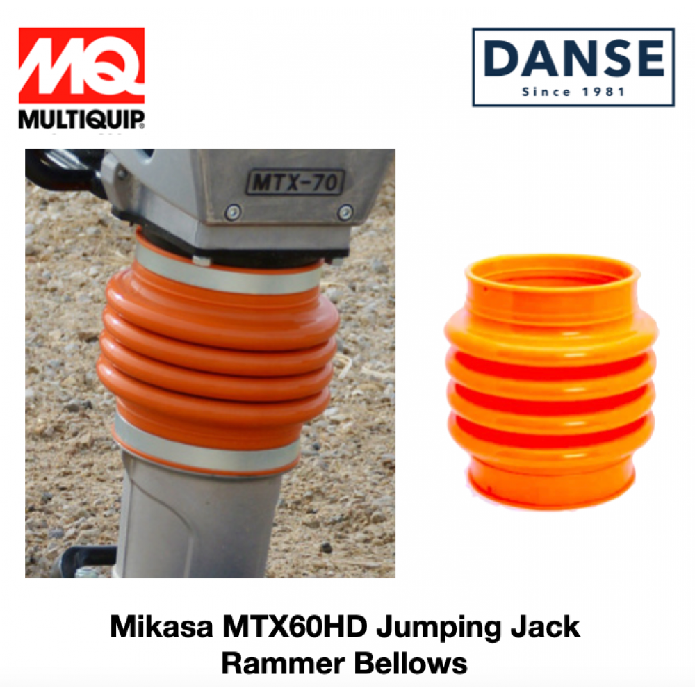 Multiquip, Mikasa, MTX60HD Rammer, Orange Bellows, 368346180 For MTX60HD Rammers