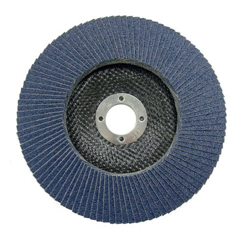 6" TIGER DISC ABRASIVE FLAP DISC, CONICAL (TY29), PHENOLIC BACKING, 60Z, 7/8" ARBOR HOLE