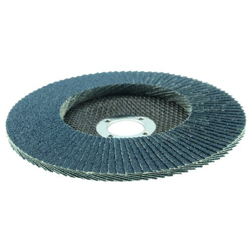 6" TIGER DISC ABRASIVE FLAP DISC, CONICAL (TY29), PHENOLIC BACKING, 60Z, 7/8" ARBOR HOLE