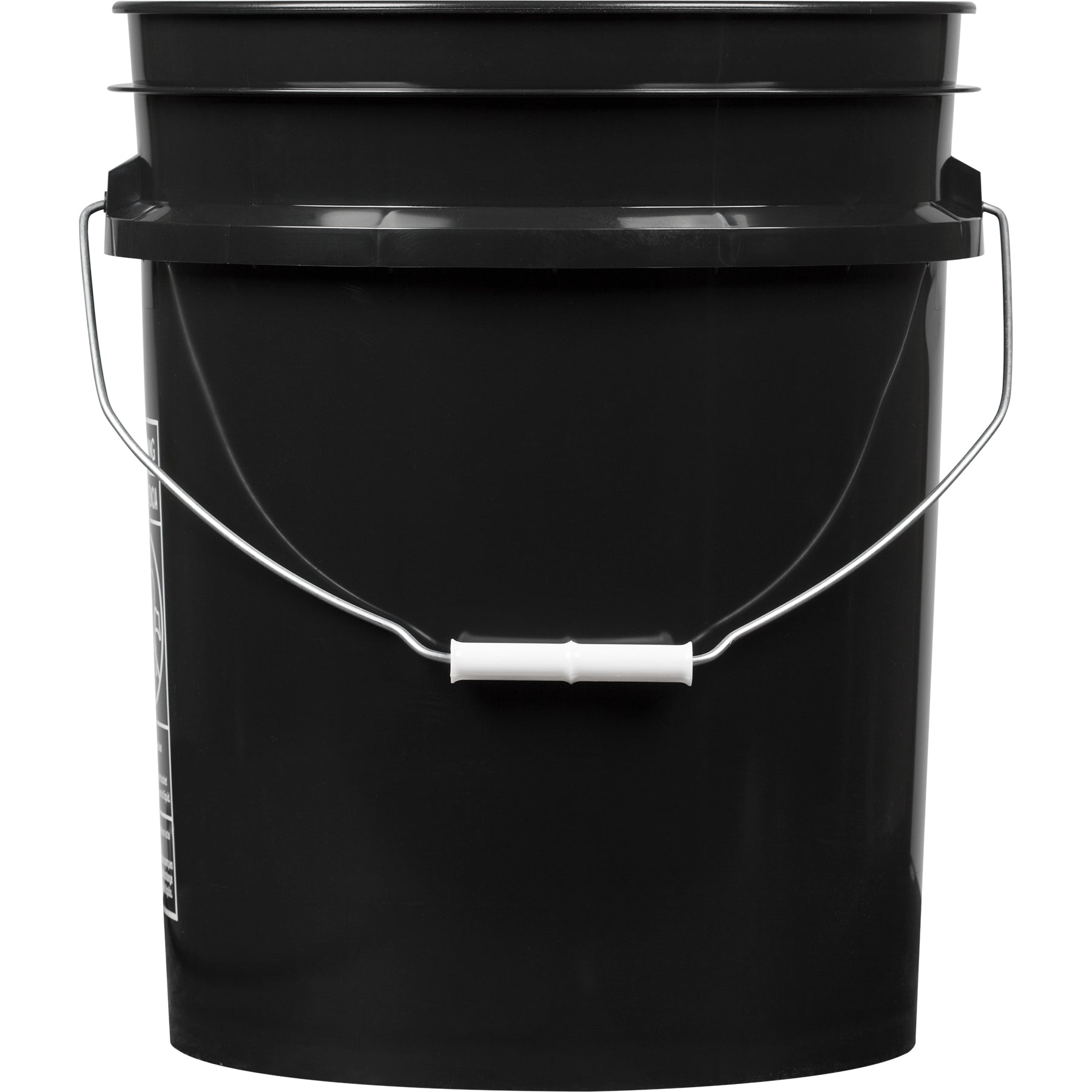 #57W5RD  5 Gal Plastic Bucket - Black
