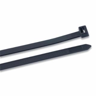 Heavy-Duty Cable Ties, with DoubleLock, 175 lb Tensile Strength, 24 in, Ultraviolet Black, 50/Bag