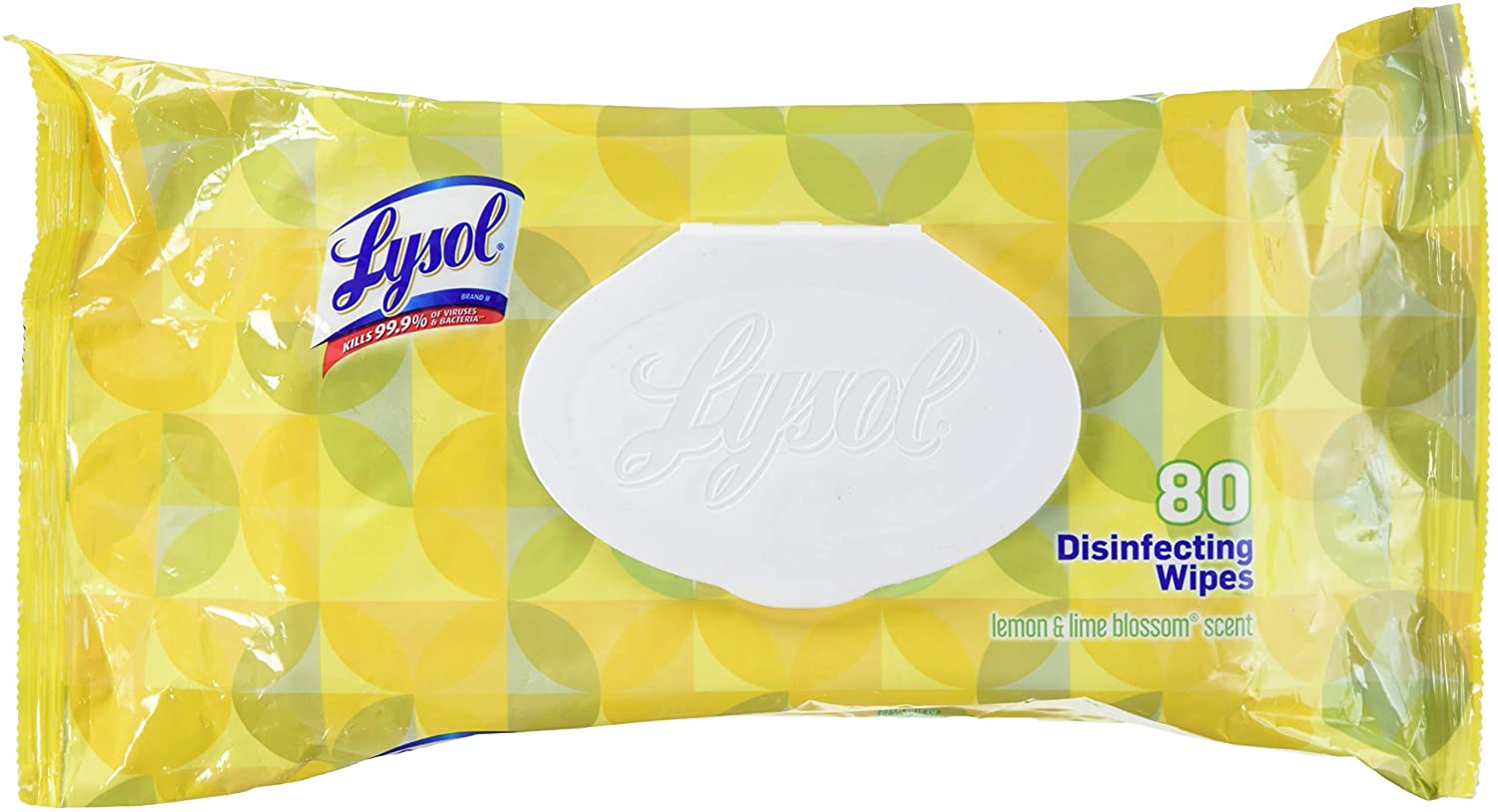 Lysol Brand Disinfecting Wipes Flatpack. 80 ct - Lemon & Lime Blossom (ea)