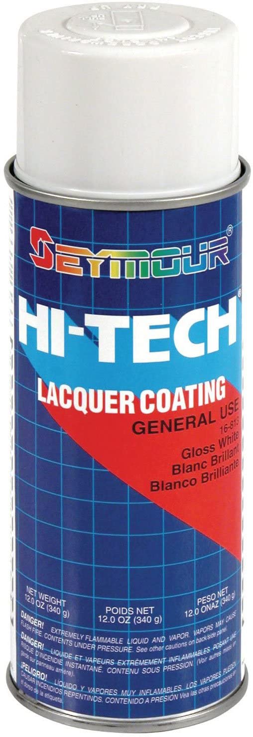 Seymour 16813 HiTech Lacquers Spray Paint, Gloss White