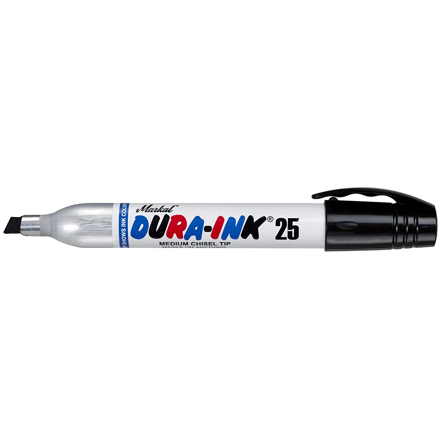 Markal Black Dura-Ink #25 Medium Chisel Tip Marker (EA)