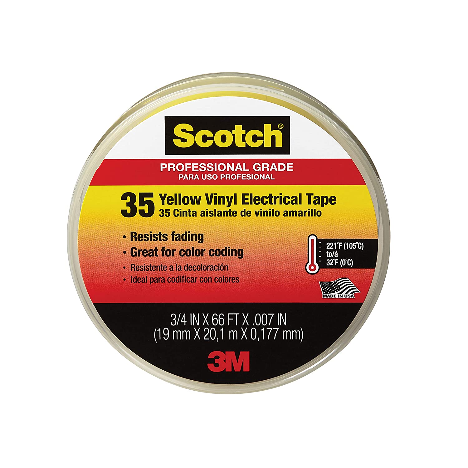 3M Yellow 35 Electrical Tape