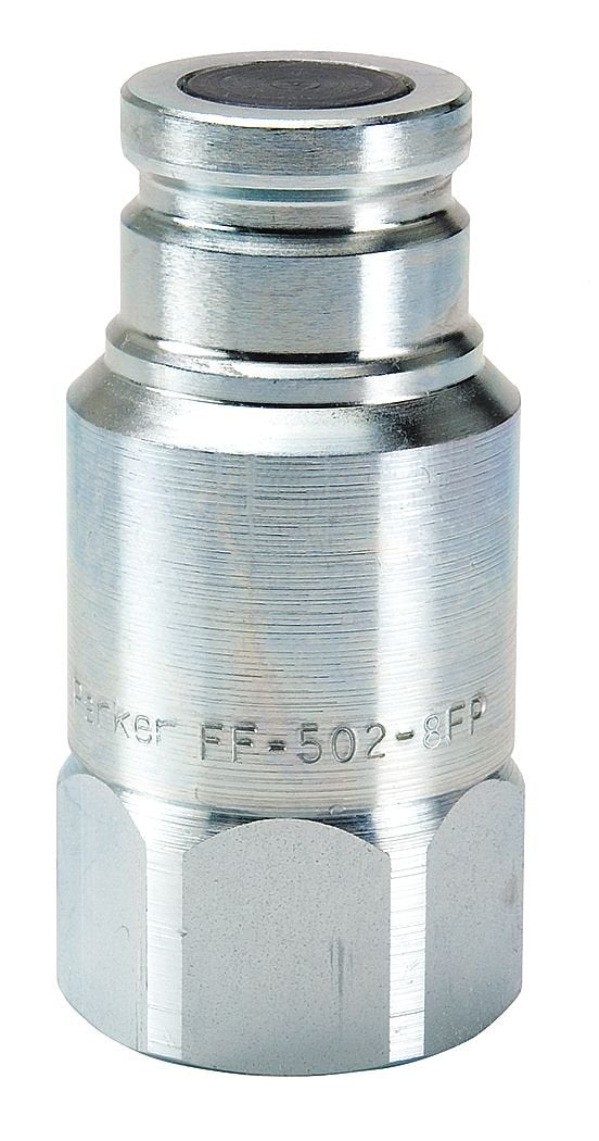 Hydraulic Quick Connect Hose Coupling, Plug, FF Series, Steel