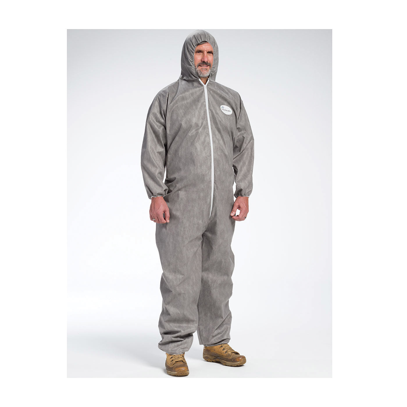 PIP® C3906/XXL C3906 M3 ANTI-STATIC DISPOSABLE COVERALL WITH HOOD, 2XL, GRAY, SMMMS FABRIC, 29.1 IN CHEST, 30.3 IN L INSEAM