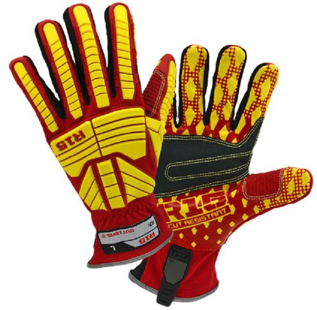 West Chester 87015 R2 R15 Rigger Glove With Cut Resistant PVC Palm Gloves Large