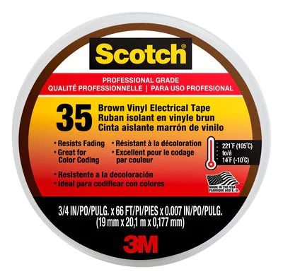 3M Brown 35 Electrical Tape